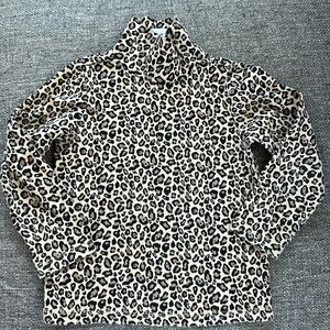 Gymboree Girls Mock Neck Animal Leopard Print Long Sleeve Shirt Size 4T